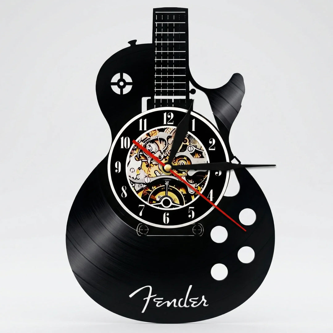 Wanduhr In Gitarrenform - Vinoluxe