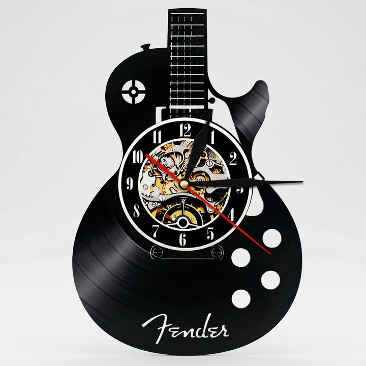 Wanduhr In Gitarrenform - Vinoluxe