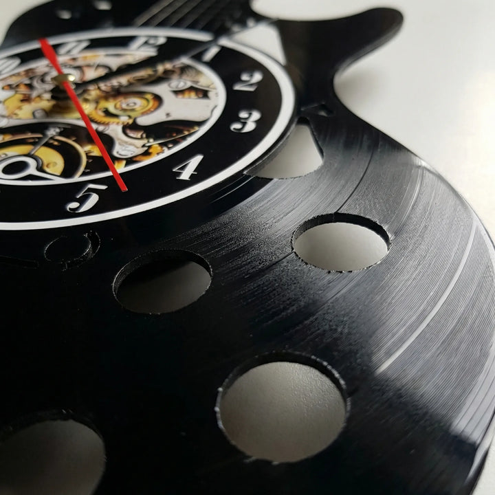 Wanduhr In Gitarrenform - Vinoluxe