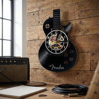 Wanduhr In Gitarrenform - Vinoluxe
