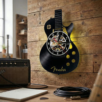 Wanduhr In Gitarrenform - Vinoluxe