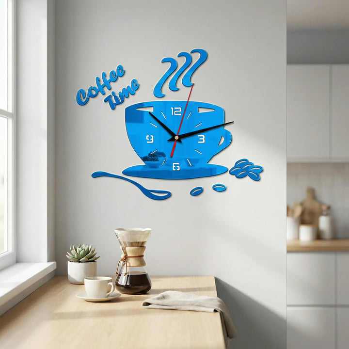 Wanduhr In Kaffeetassenform - Caffiora