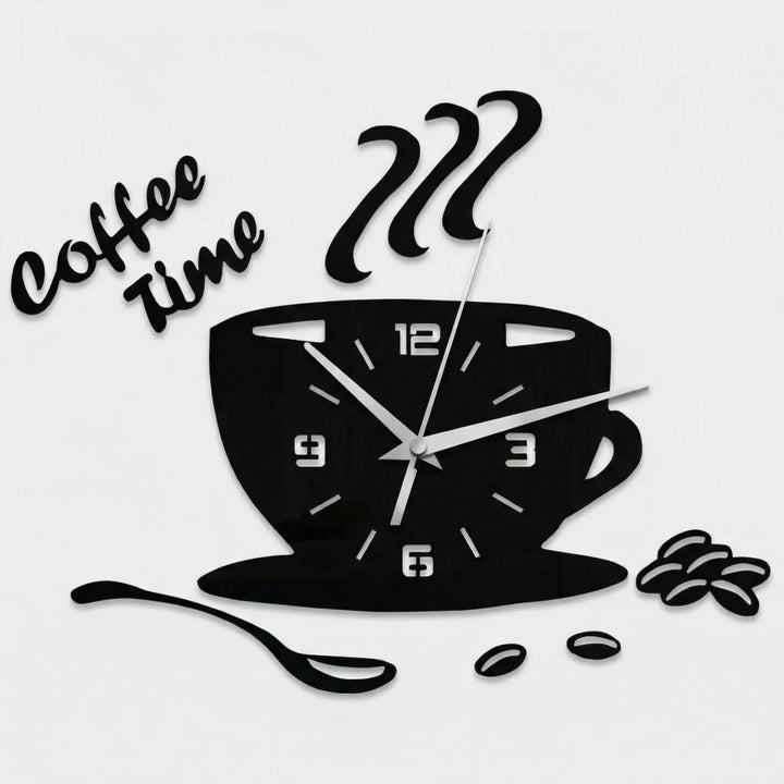 Wanduhr In Kaffeetassenform - Caffiora