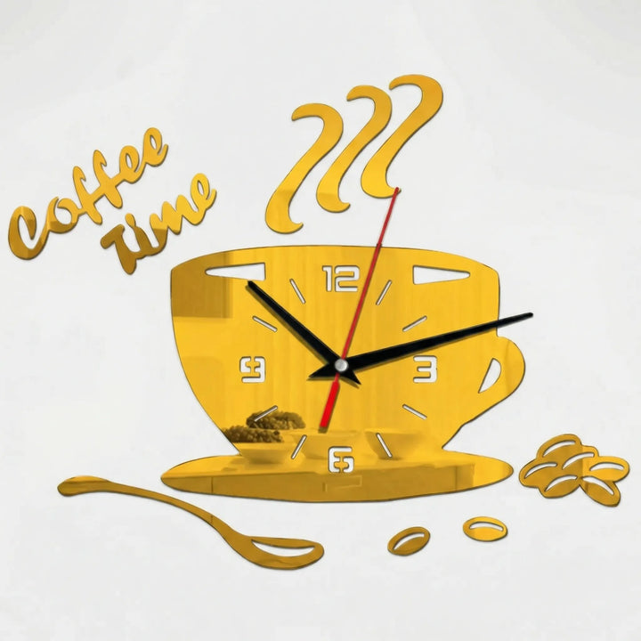 Wanduhr In Kaffeetassenform - Caffiora
