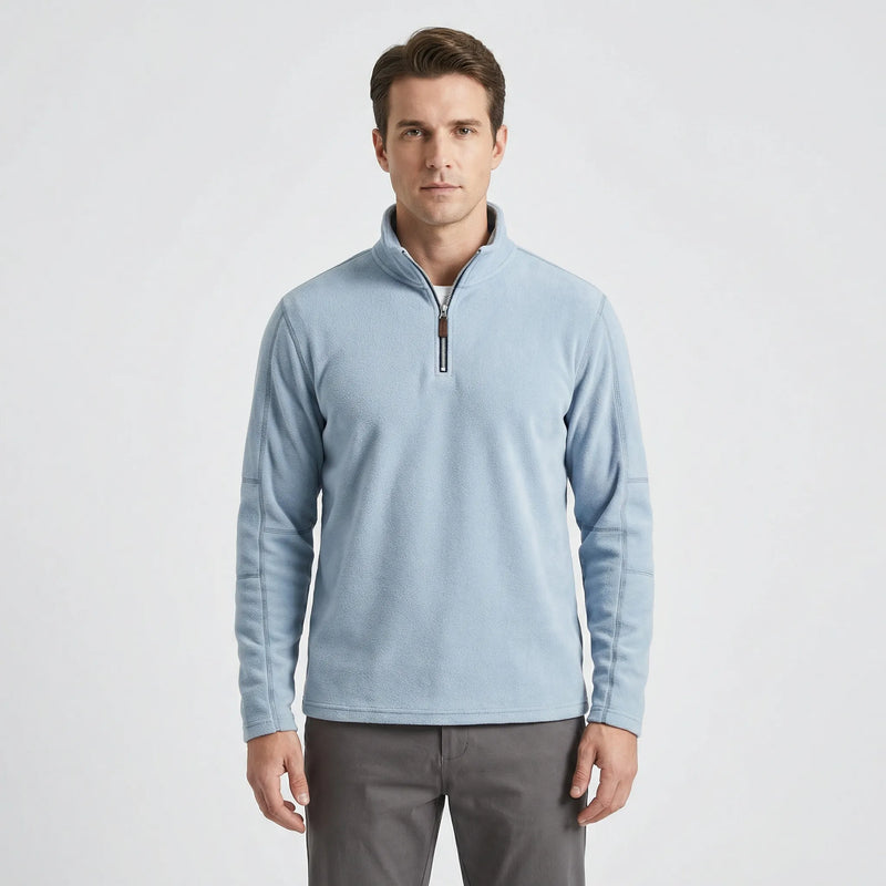 Wärmebetonter Herren-Pullover Mit Kurzreißverschluss - Lester