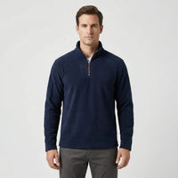 Wärmebetonter Herren-Pullover Mit Kurzreißverschluss - Lester