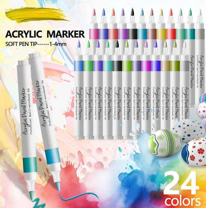 Wasserbasierte Acrylmarker Mit Weicher Spitze - Tintaro