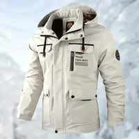 Water-Resistant Men's Jacket With Detachable Hood - Isaac