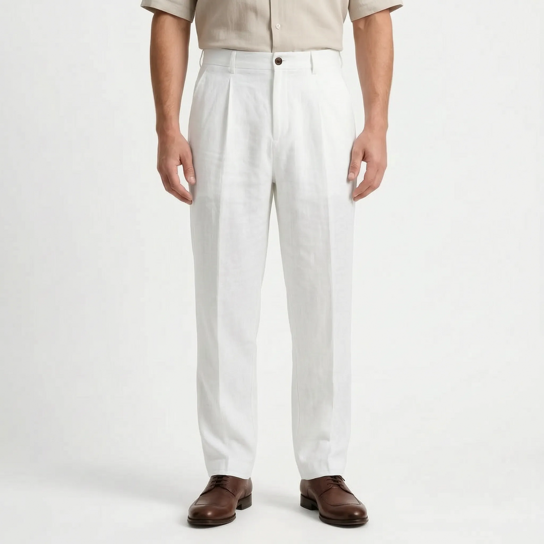 Weite Stoffhose Mit Geradem Bein -  Brent