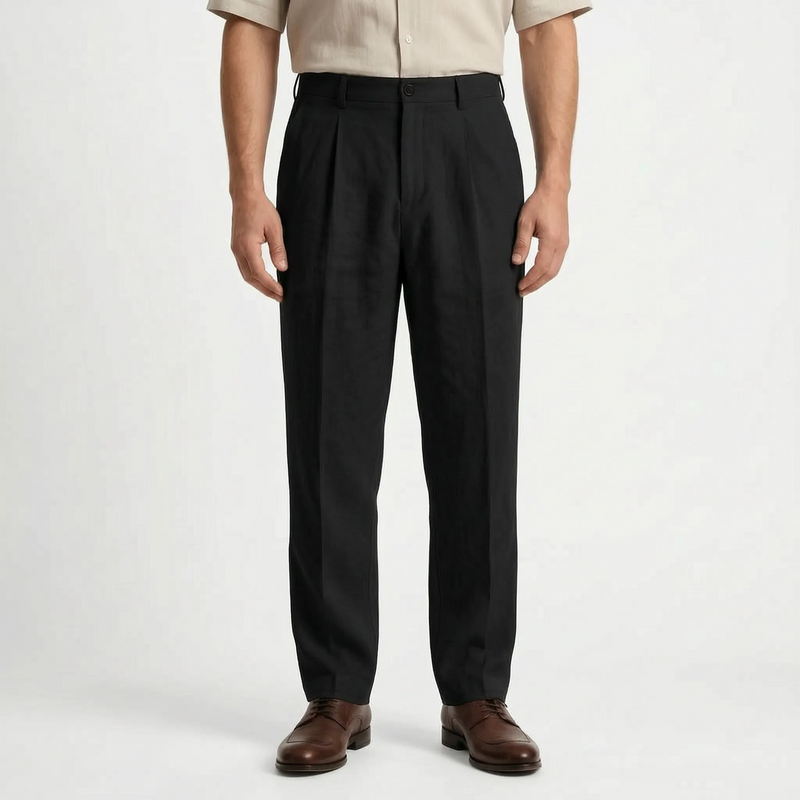 Weite Stoffhose Mit Geradem Bein -  Brent