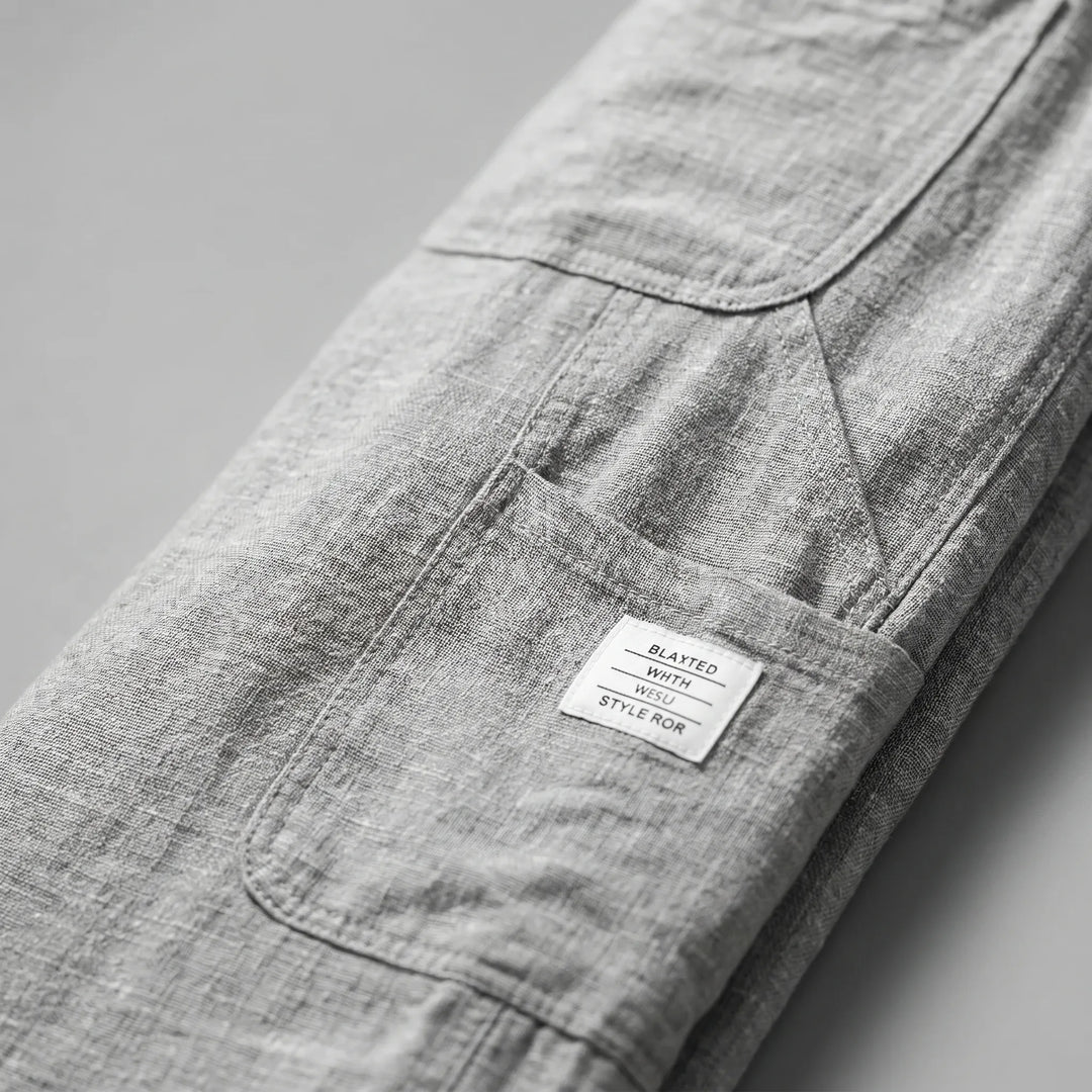 Weite Stoffhose Mit Geradem Bein -  Neal