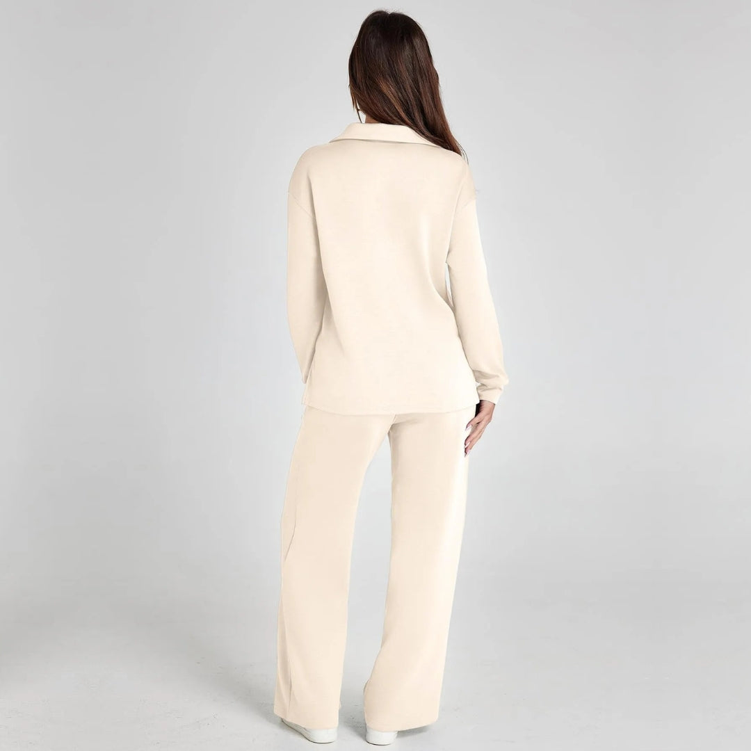Weites Loungewear-Set Mit Weitem Bein - Joleen