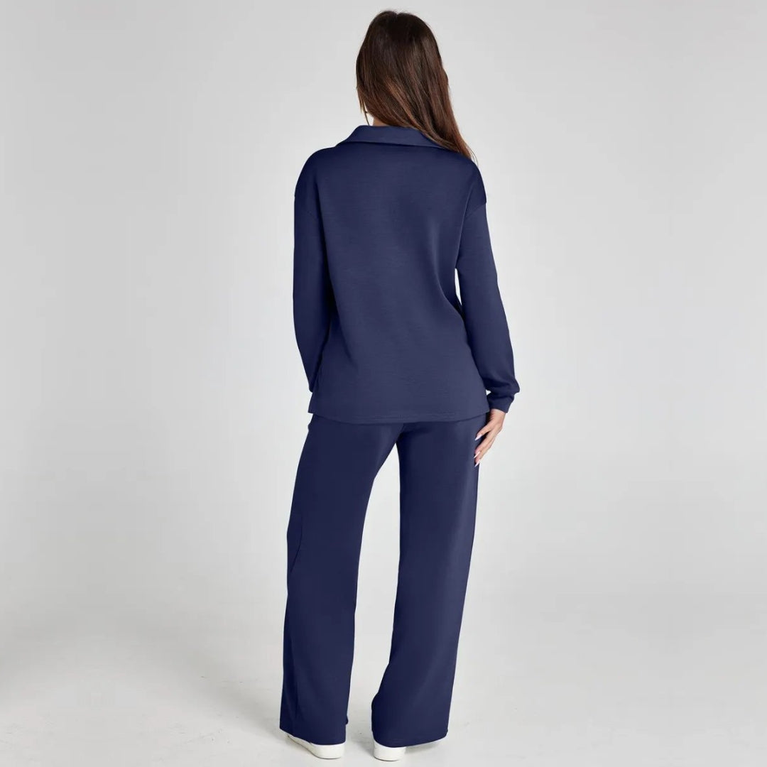 Weites Loungewear-Set Mit Weitem Bein - Joleen