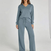 Weites Loungewear-Set Mit Weitem Bein - Joleen
