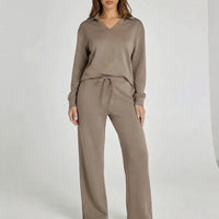 Weites Loungewear-Set Mit Weitem Bein - Joleen