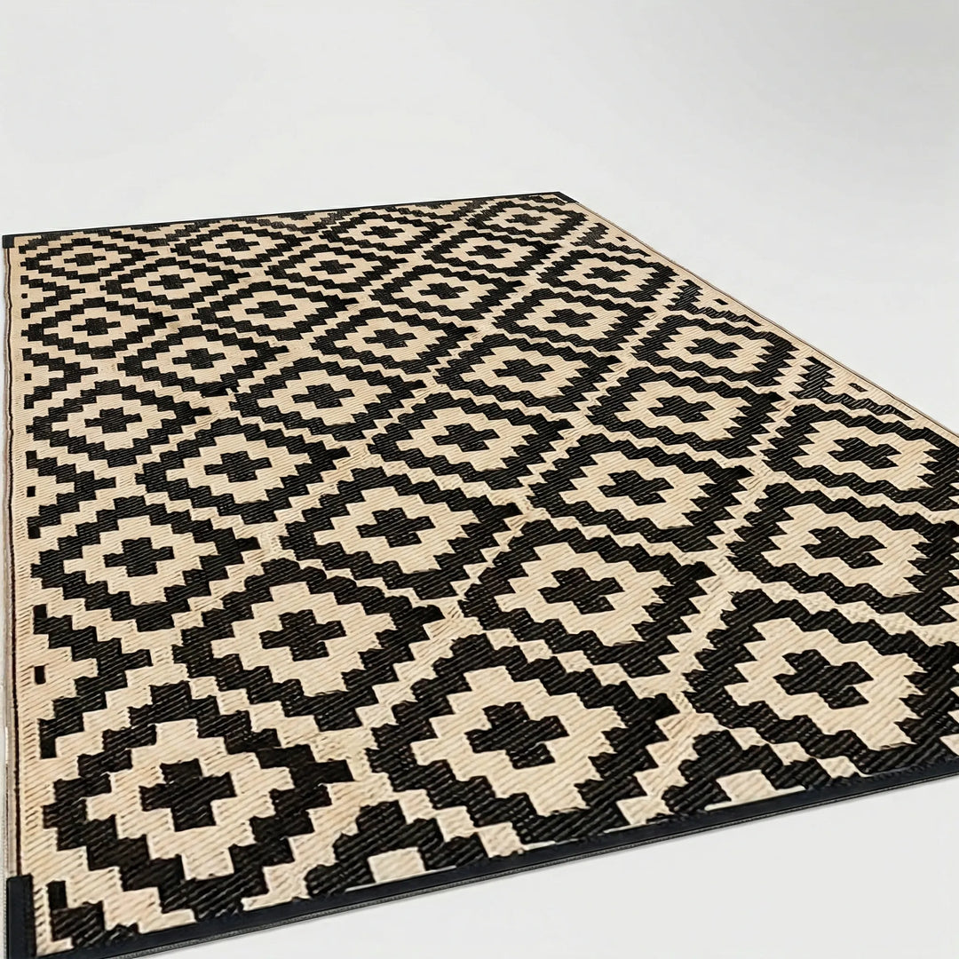 Wende-Teppich Mit Geometrischem Muster - GeoLooma