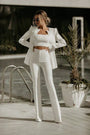 Modisches 3-teiliges Set mit Blazer, Top und Rock – Jamalia