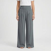 Wide-Leg High-Waist Summer Trousers - Sylvia