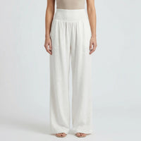 Wide-Leg High-Waist Summer Trousers - Sylvia