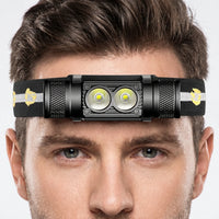 Wiederaufladbare Dual-LED-Stirnlampe -  Blazefront