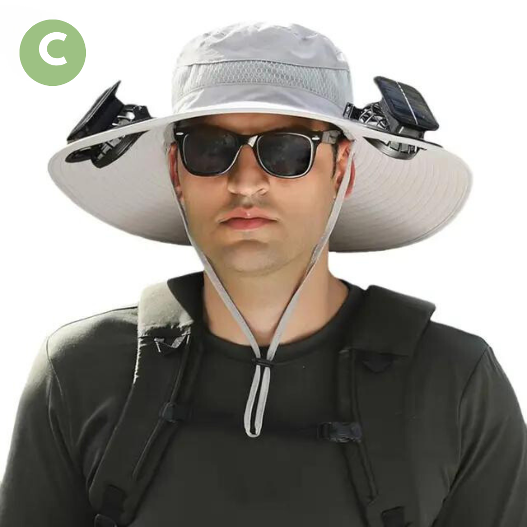 Outdoor Sonnenhut mit Eingebautem Ventilator – Sunbreeze