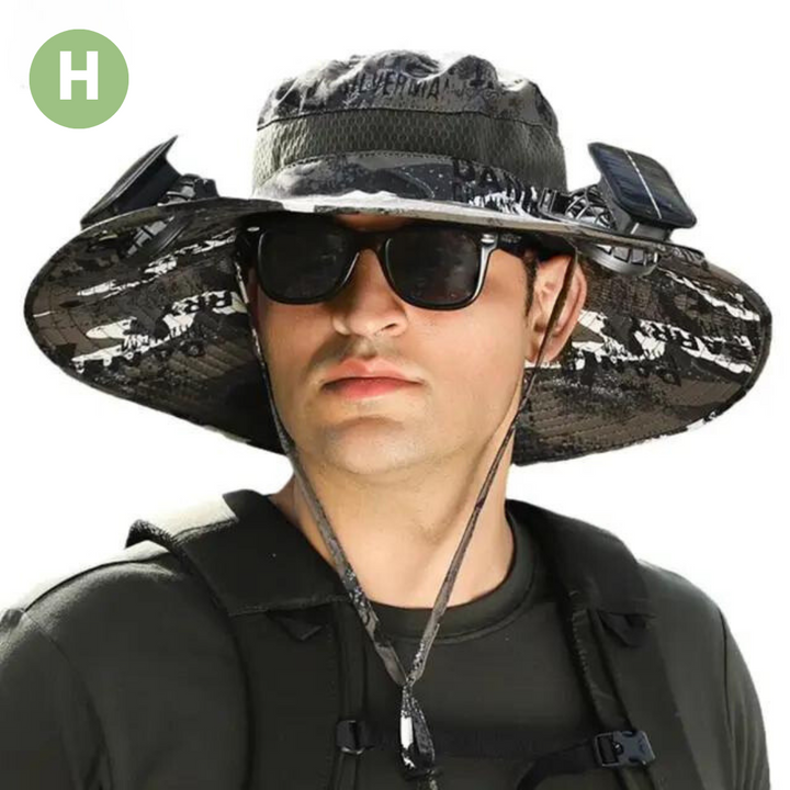 Outdoor Sonnenhut mit Eingebautem Ventilator – Sunbreeze