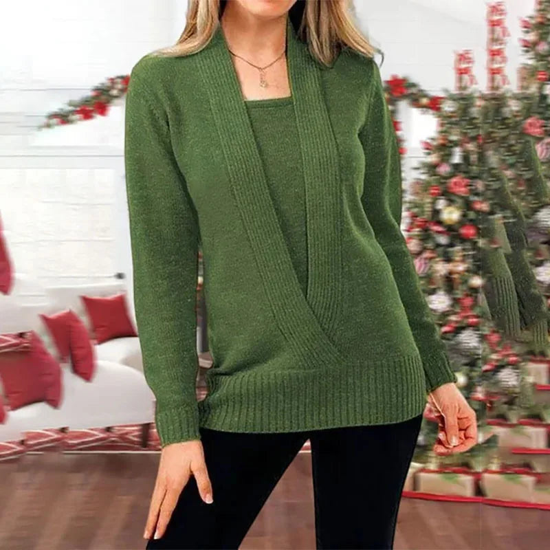 Warme & Bequeme Damen Winterstrickpullover – Selina