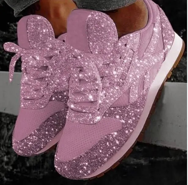 Glitzernde Damen-Sneaker mit sportlichem Komfort – Leona
