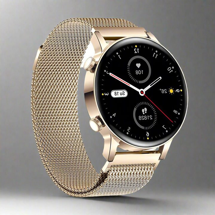 Stilvolle Damen-Smartwatch – LuxeFit Pulse