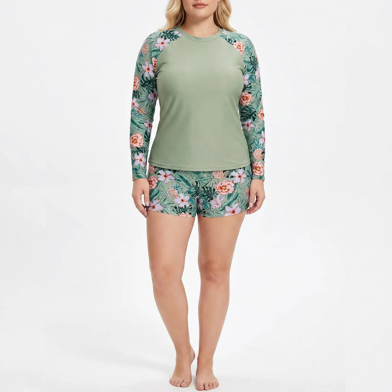 Zweiteiliger Bikini Damen In Großen Größen Mit Shorts - Geraldine