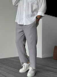 Luxe Herrenhose aus weichem Stoff – Alessio