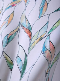 Trendige Damenbluse mit abstraktem Muster und Knopfleiste – Marlene