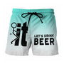 Hawaii Herren Badeshorts mit elastischem Bund – Fabio