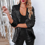 Trendiger Pailletten Blazer - Olivia