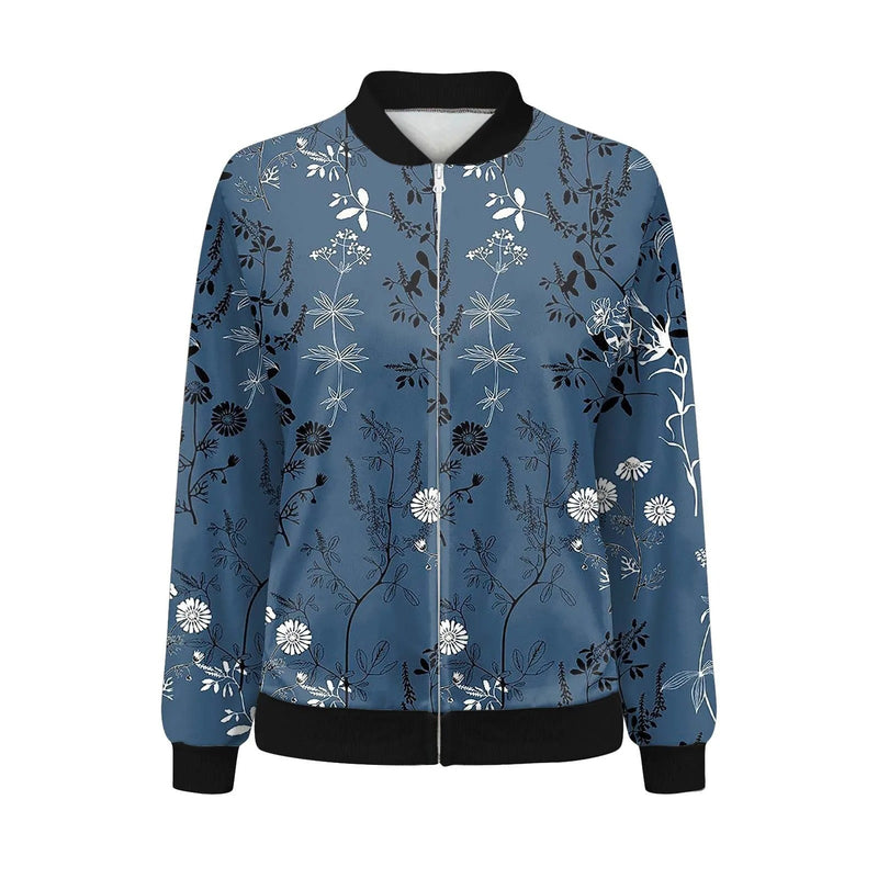 Damen Sommerjacke mit feinem Blumenmuster – Fiora