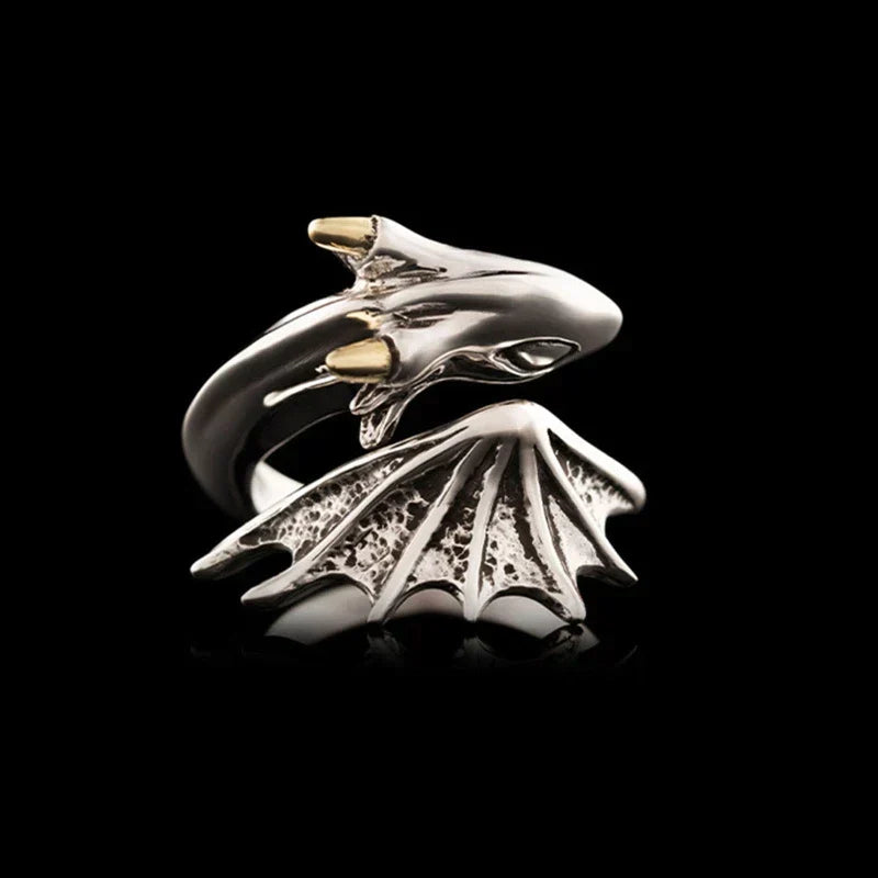 Adjustable Dragon Ring | Unique Statement Jewellery-Nora Luxe