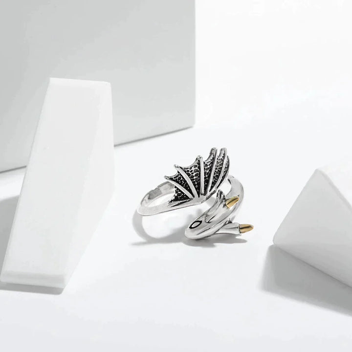 Adjustable Dragon Ring | Unique Statement Jewellery-Nora Luxe