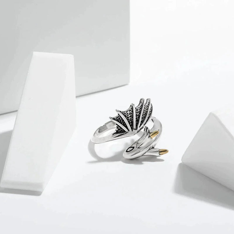 Adjustable Dragon Ring | Unique Statement Jewellery-Nora Luxe