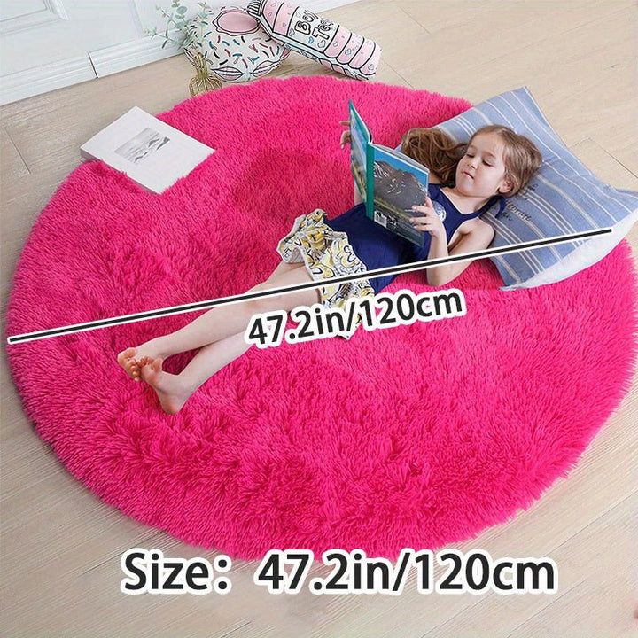 Runder Fluffy Teppich - Clouda