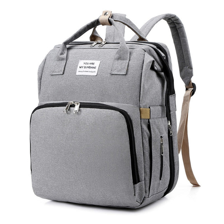 Tragbares Babybett und Wickeltasche – Multifunktionaler Reise-Rucksack