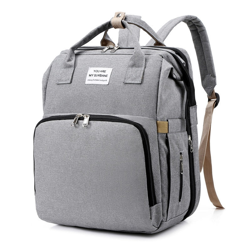 Tragbares Babybett und Wickeltasche – Multifunktionaler Reise-Rucksack