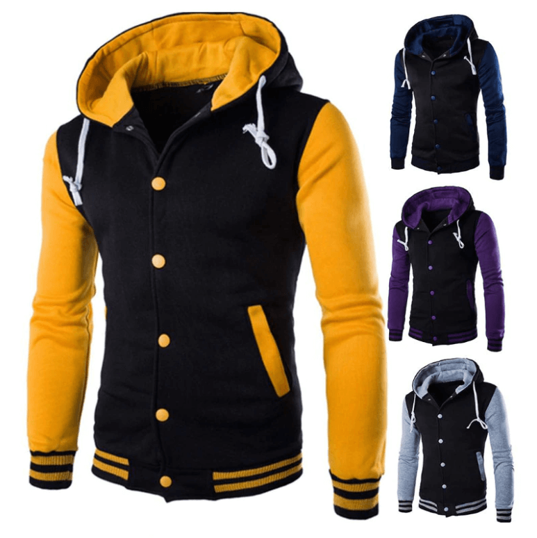 Herren-Baseball-Hoodie im Varsity-Stil – Herbstedition Kevin