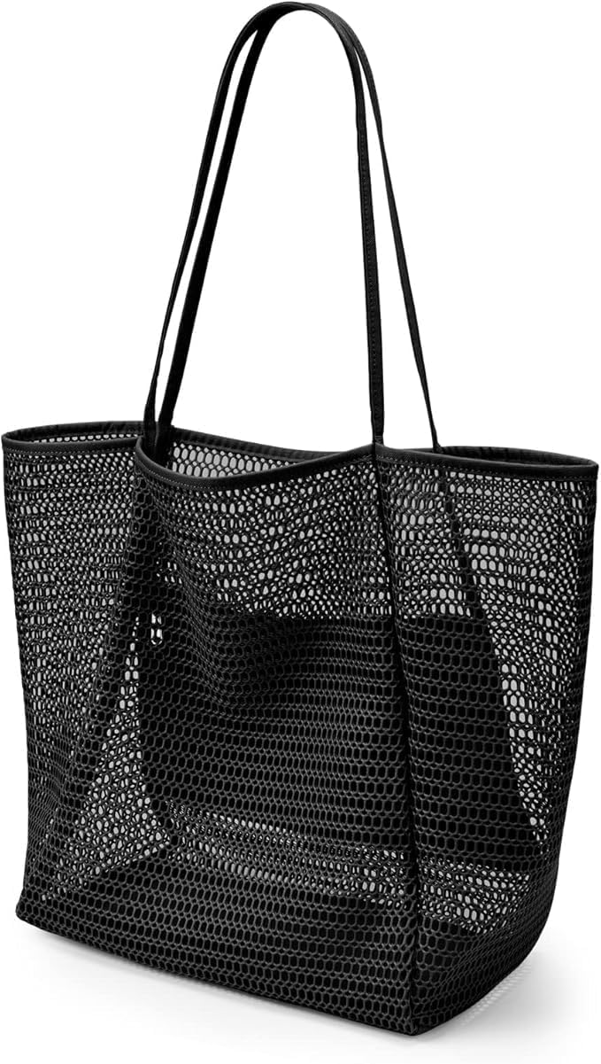 Faltbare Mesh-Strandtas mit Innentasche