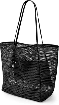 Faltbare Mesh-Strandtas mit Innentasche