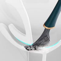 Silikon-Toilettenbürste mit Wandhalterung & Tropffang – Clevora