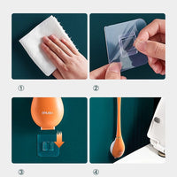 Silikon-Toilettenbürste mit Wandhalterung & Tropffang – Clevora