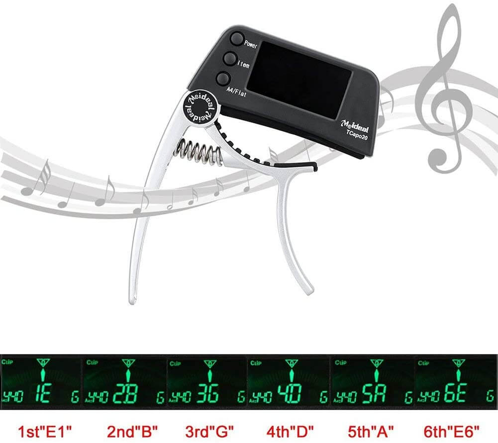 2-in-1 Gitarre Capo & Tuner – TuneGrip