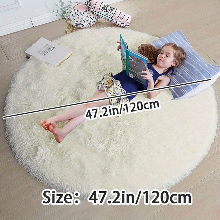 Runder Fluffy Teppich - Clouda
