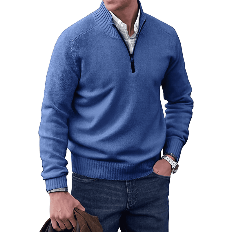 Kaschmir Pullover mit Reißverschluss - Mason