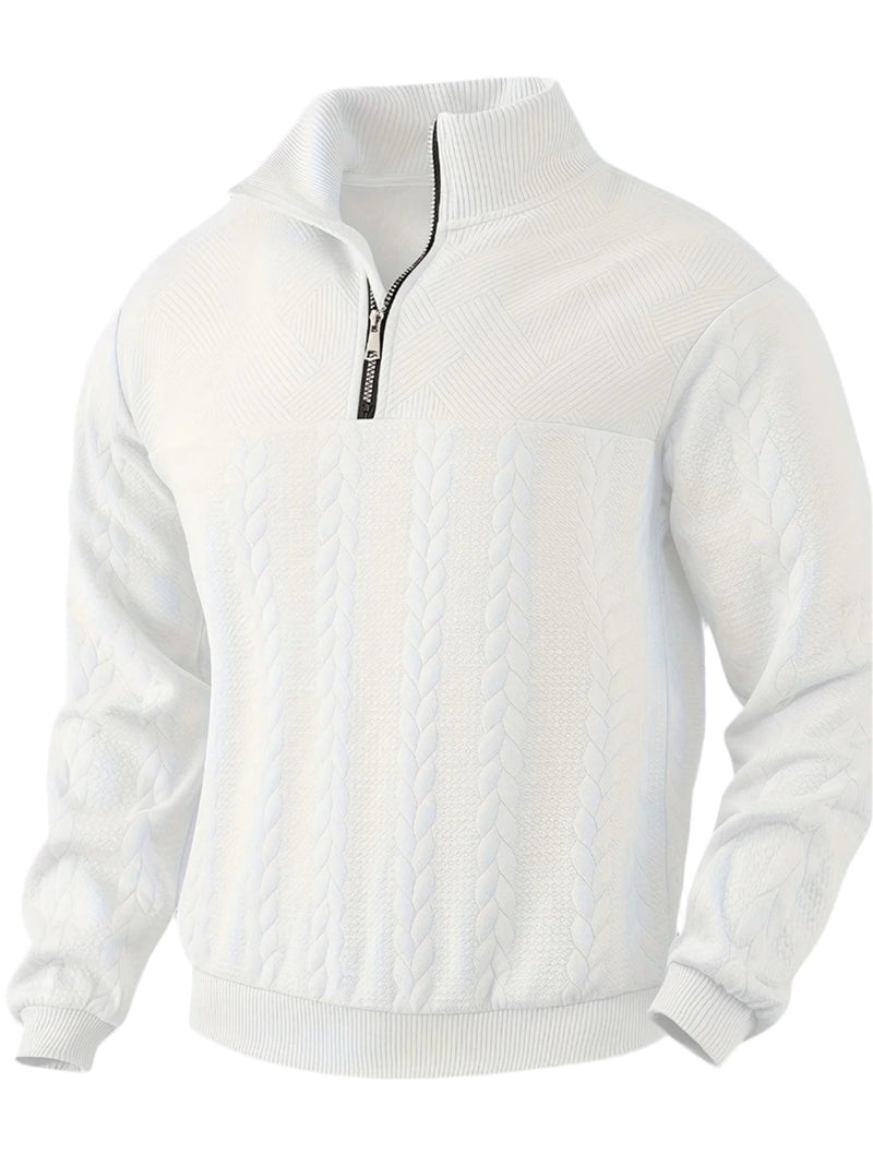 Vintage Herrenpullover mit Reißverschluss – Victor